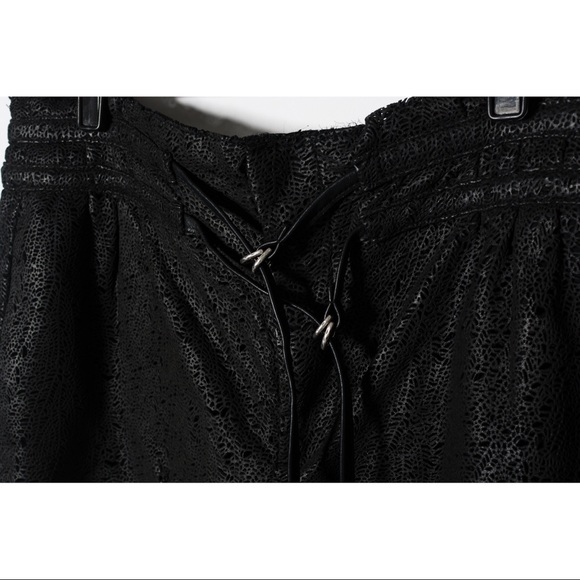 Helmut Lang Leather Shorts - Picture 2 of 5